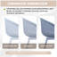 Ensemble de 2 chaises longues d'intérieur / extérieur modernes pour patio, plage et salon-2070663184