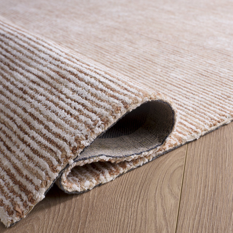 Soho Hand Tufted Viscose;Wool;Cotton Solid Color Indoor Rug, Square 6'