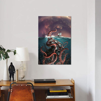 " A Fantastical Depiction Of The Legendary Kraken " by Jerry LoFaro