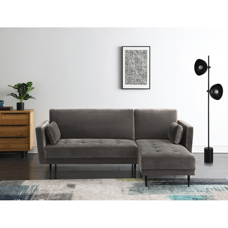 Brutus Sleeper Corner Sofa, Mink Grey