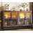 Sideboard Buffet Cabinet With Storage & Led Lights, 55" Large Wood Cabinet With 4 Fluted Glass Doors-106644778