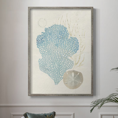 «Quiet Coral I», reproduction encadrée - bois massif 49669