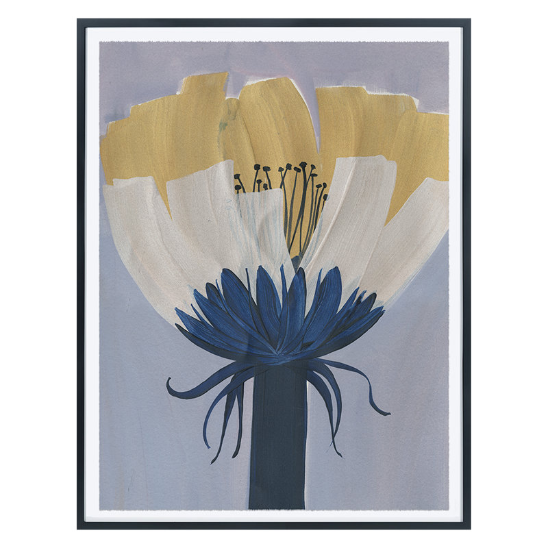 Yellow Cap Print by Morlock, Jody, 49" H x 36" W, Black Framed