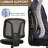 Armless Compact Rolling Office Desk Chair With Adjustable Height And Wheels