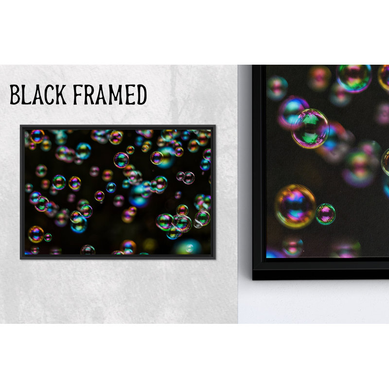 Œuvre d'art imprimée sur toile vibrante: décor moderne en verre trempé, toile noire encadrée 1P, 63,1 po H x 102,4 po l