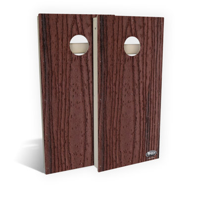 Ensemble de planche à cornhole Trex Lava Rock | Comprend (2) planches (8) sacs et accessoires optionnels