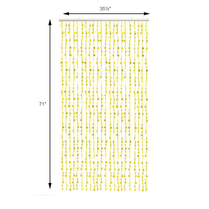 Ike Curtain Single Panel, Gold