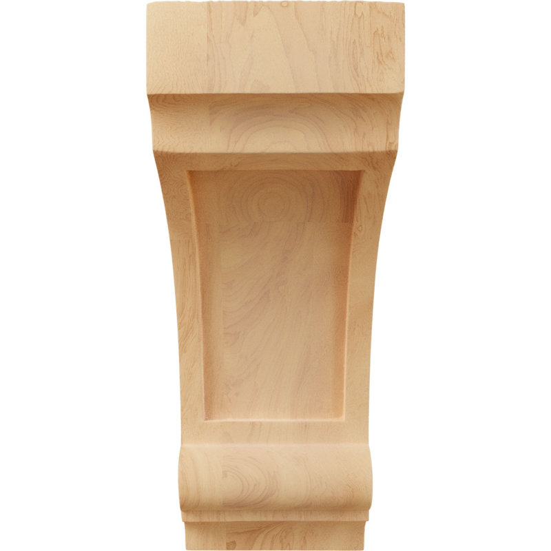 Corbeau en bois Diane, Chêne rouge, H 12 po x l 4,75 po x P 6 po