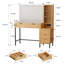 Meuble-lavabo 48 po avec miroir et lumières pour la chambre à coucher-503176098