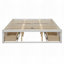 Grand lit plateforme avec 6 tiroirs de rangement-539008117