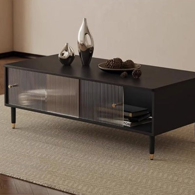 Italian punk style black coffee table