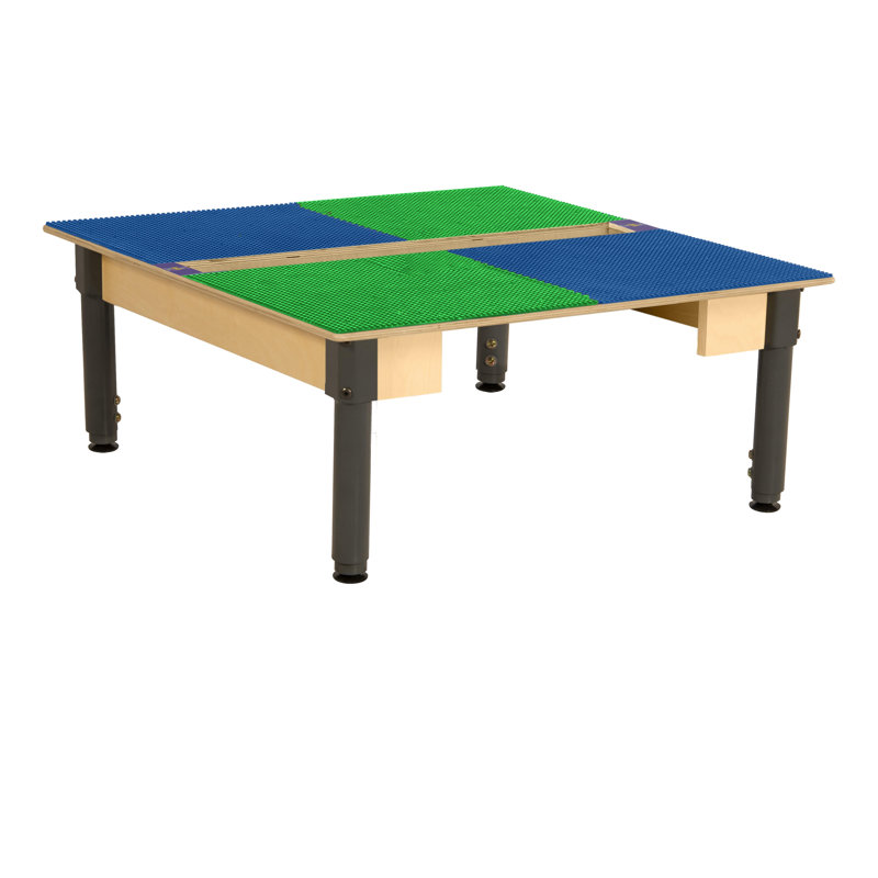 Table de jeu Time-2-Play, Bleu et vert, H 18,5 po x L 35 po x l 15,5 po