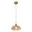 1-Lamp Amber Glass Dimmable Pendant Light
