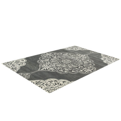 Kirman Floral Hand Woven Area Rug
