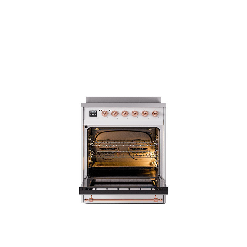 ILVE Nostalgie II Series 30 inch Induction Range with 4 Induction Elements (Solid Door), RAL/Copper