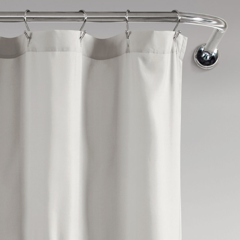 Rideau de douche Ruffle, Gris clair