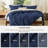 Bedsure Navy Blue Duvet Cover Twin Size - Soft Double Brushed Bedding Set for Kids & Adults（Set of 3）-109724499-109724468