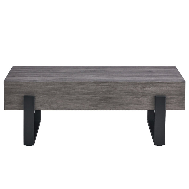 Autocollant texturé, table basse en panneau de fibres à densité moyenne.