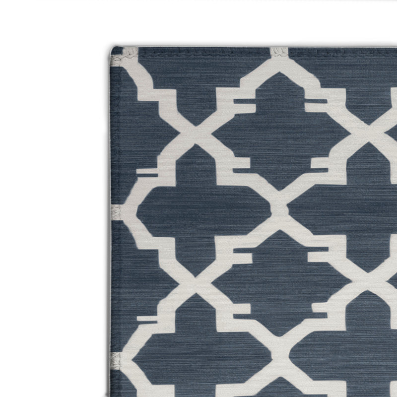 Tapis gris intérieur et extérieur Trellis, Rectangulaire 8 pi x 10 pi