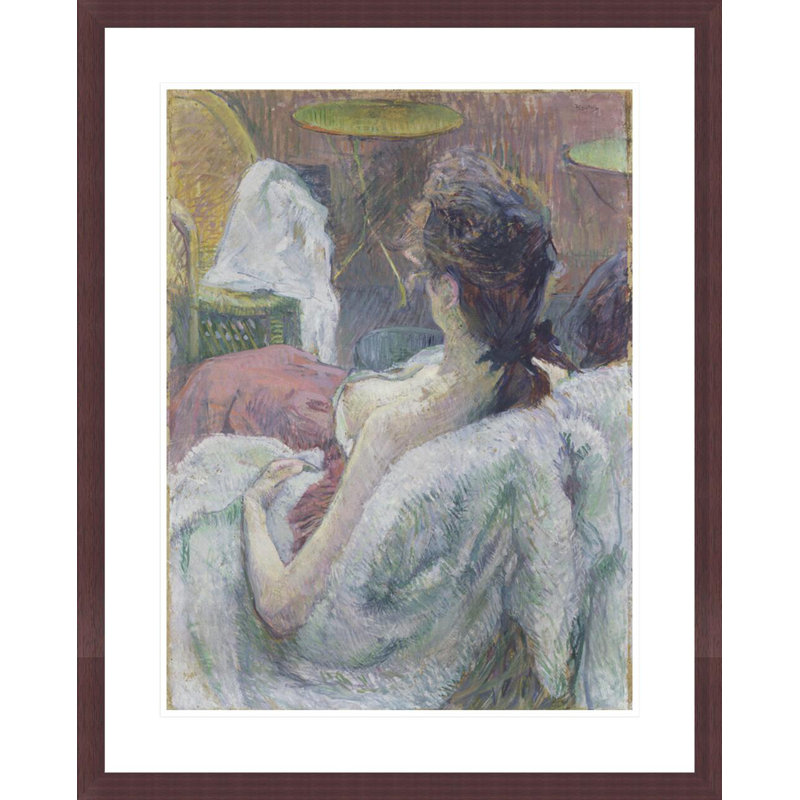 «The Model Resting» par Henri de Toulouse-Lautrec, impression giclée sur cadre, H 29,18 po x l 23,5 po