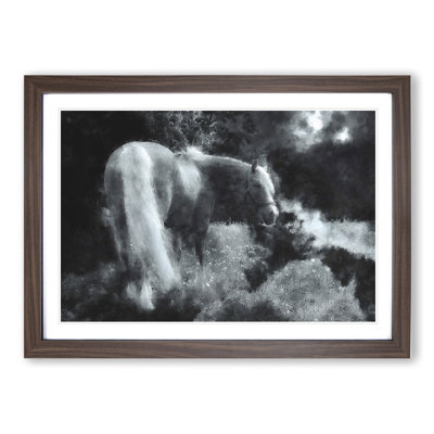Lone Horse - Picture Frame Graphic Art