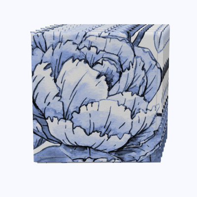 Cotton Floral Square Napkin