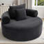 Fauteuil demi-tonneau rembourré Addisin-1451168354