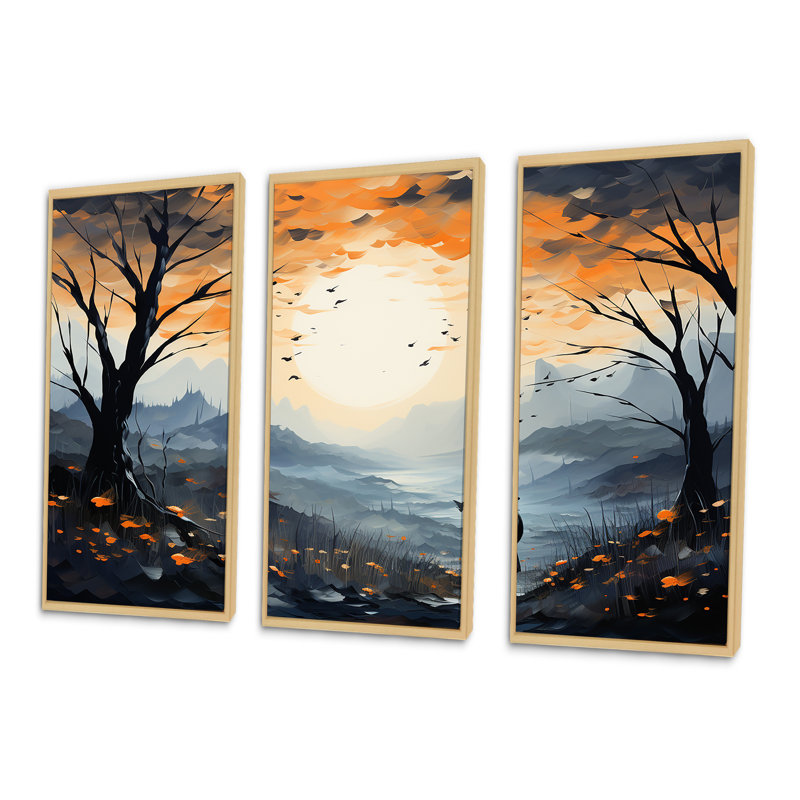 Ensemble de salon Meadow Mystic Wilderness - Meadow Wall Art, Cadre naturel flottant, H 28 po x l 36 po