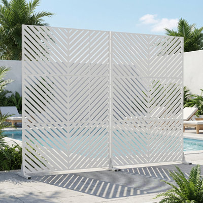 Metal Privacy Screen Fence Panel with Stylish Pattern