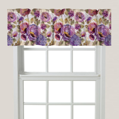 Tulane Floral Tailored Window Valance