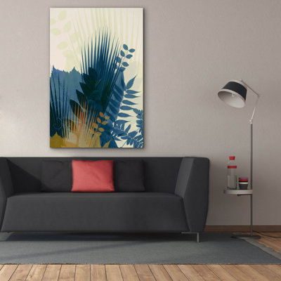 «Bay To Home ™,« Welcome To The Jungle, Blue 1 »par Bay Win Home, art mural sur toile