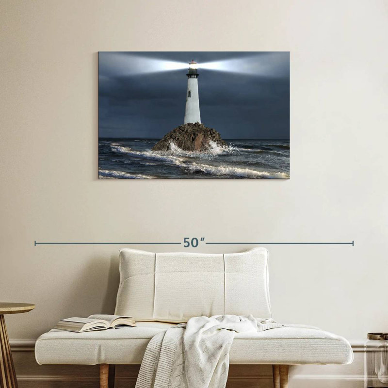 Faisceau lumineux du phare, H 24 po x l 36 po