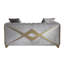 Argent avec charisme moderne - structure en bois, assise en tissu de velours rembourré-1290112463