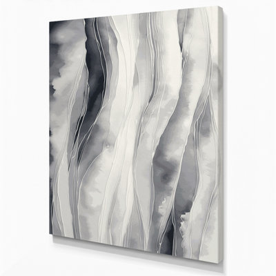DiagonalStripes, nuage, gris, blanc, beige, toile
