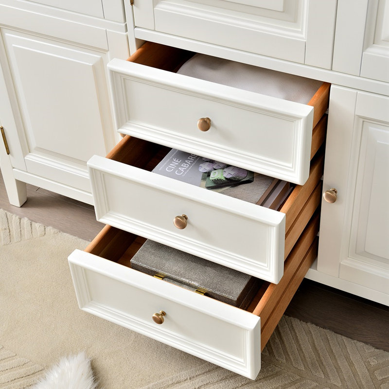 Modern Simple Cream-style Wardrobe