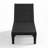 74.56"L Adjustable Outdoor Resin Chaise Lounge Chair(Black)-297092499