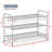 3 Tier 9 Pair Stackable Metal Shoe Rack, Expandable Shoe Storage Organizer Adjustable Shelf Height-566390923-570954591