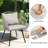 Huba 2 - Person Patio Dining Set with Round Table , Cushions Included-800381633