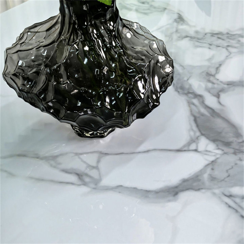 Marble Top Metal Base Dining Table