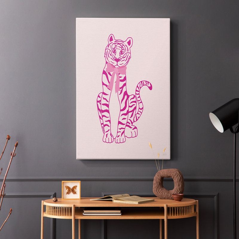 Tiger Bow -Gallery Wrapped Cavas, 27" H x 18" W