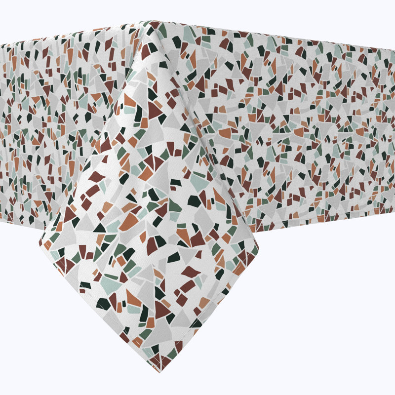 Terrazzo Print Cotton Rectangles, 84" x 60"