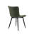 Lynnsey Tufted Leather Upholstered Dining Modern Wingback Side Chairs with Metal Legs-820389089