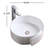 Vitreous China Circular Vessel Bathroom Sink