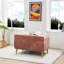 Banc de rangement rembourré à couvercle rabattable-609026835