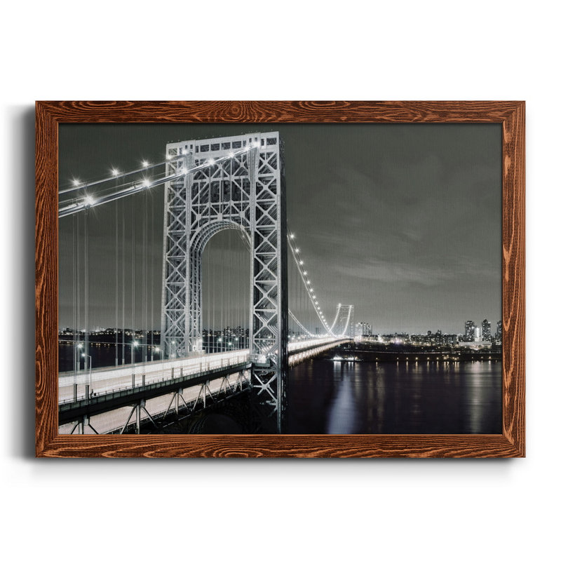 City Lights - Toile encadrée de qualité supérieure - prête à être accrochée, H 37,5 po x l 27,5 po x P 1,5 po, Érable