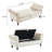 Velvet Multifunctional Storage Rectangular ottoman-603629489