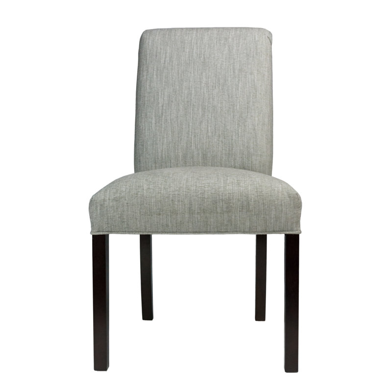 19'' H Upholstered Side Chair, Espresso, Luck Platinum