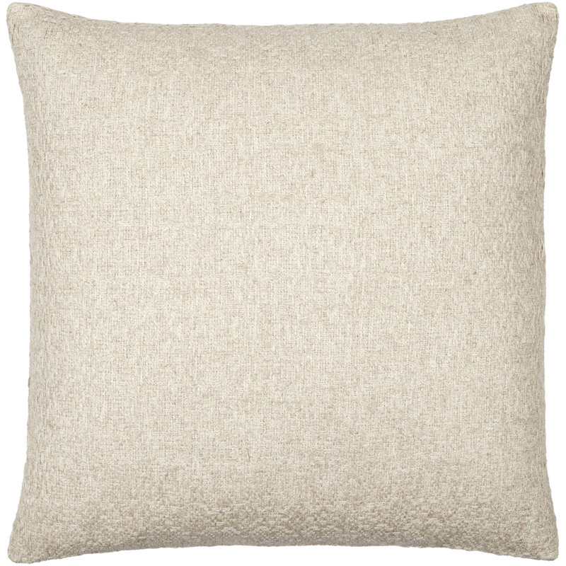 Coussin Alcona, Housse de coussin seulement - sans coussin, Beige, H 18 po x l 18 po