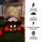 5.9-Ft. Wide Inflatable Black and Red Spider with Multi-Colour Disco Lights