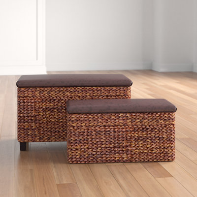 2 Piece Blanket Chest Set